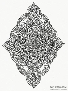 Tattoo sketch a simple, elegant knot that can... - эскиз тату (№1752720596_0, 17.07.2025 02:49) — Tatufoto.com