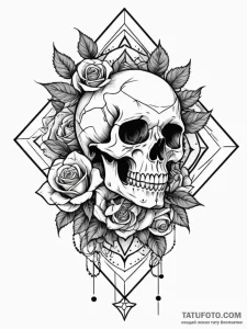 Tattoo design an abstract pattern of gaming u... - эскиз тату (№1752720835_0, 17.07.2025 02:53) — Tatufoto.com