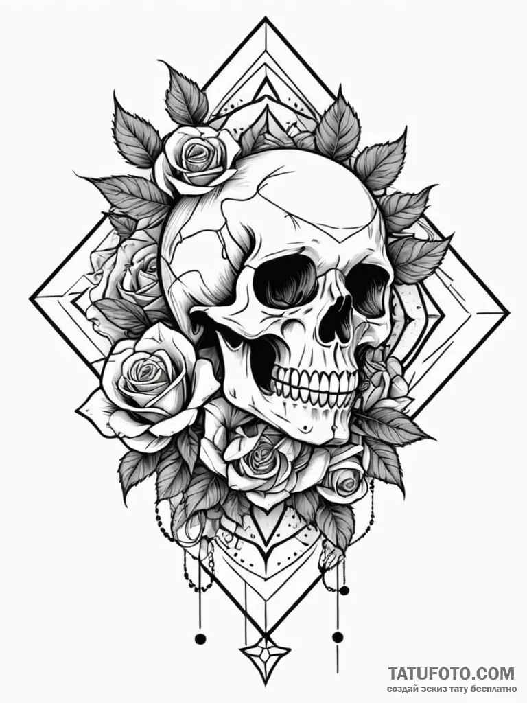 Tattoo design an abstract pattern of gaming u... - эскиз тату (№1752720835_0, 17.07.2025 02:53) — Tatufoto.com