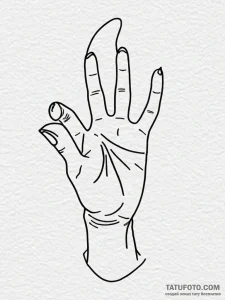 Tattoo sketch a hand with subtle lines accent... - эскиз тату (№1752721154_0, 17.07.2025 02:59) — Tatufoto.com