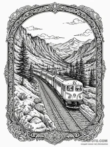 The view from a train window, landscape blurr... - эскиз тату (№1752722356_0, 17.07.2025 03:19) — Tatufoto.com