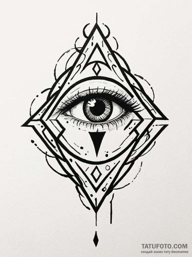 153. tattoo sketch: "gadat" rune combined wit... - эскиз тату (№1752725143_0, 17.07.2025 04:05) — Tatufoto.com