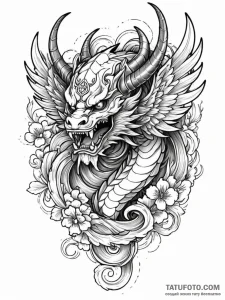 A linework design of a valkyrie's helmet, wit... - эскиз тату (№1752725464_0, 17.07.2025 04:11) — Tatufoto.com