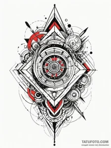 Tattoo design an abstract pattern of gaming u... - эскиз тату (№1752725543_0, 17.07.2025 04:12) — Tatufoto.com