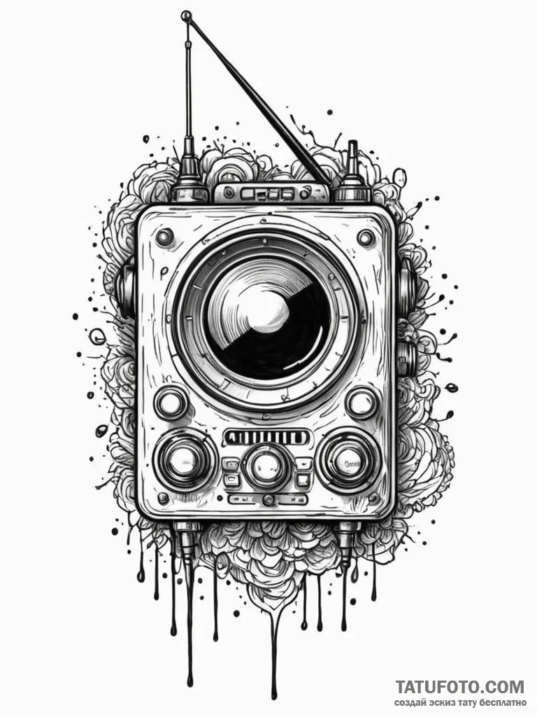 Tattoo sketch a powerful image of a generic m... - эскиз тату (№1752726339_0, 17.07.2025 04:25) — Tatufoto.com