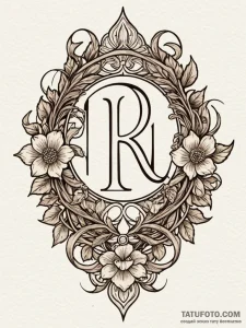 Tattoo sketch a small, hidden initial on the... - эскиз тату (№1752726571_0, 17.07.2025 04:29) — Tatufoto.com