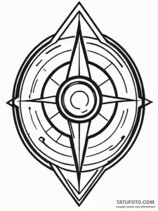 A linework tattoo of the capsule corp logo,,... - эскиз тату (№1752727499_0, 17.07.2025 04:44) — Tatufoto.com