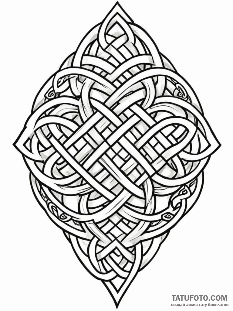 Tattoo design a classic ‘moorish’ or ‘celtic’… — эскиз тату (№1752728536_0, 17.07.2025 05:02) — Tatufoto.com