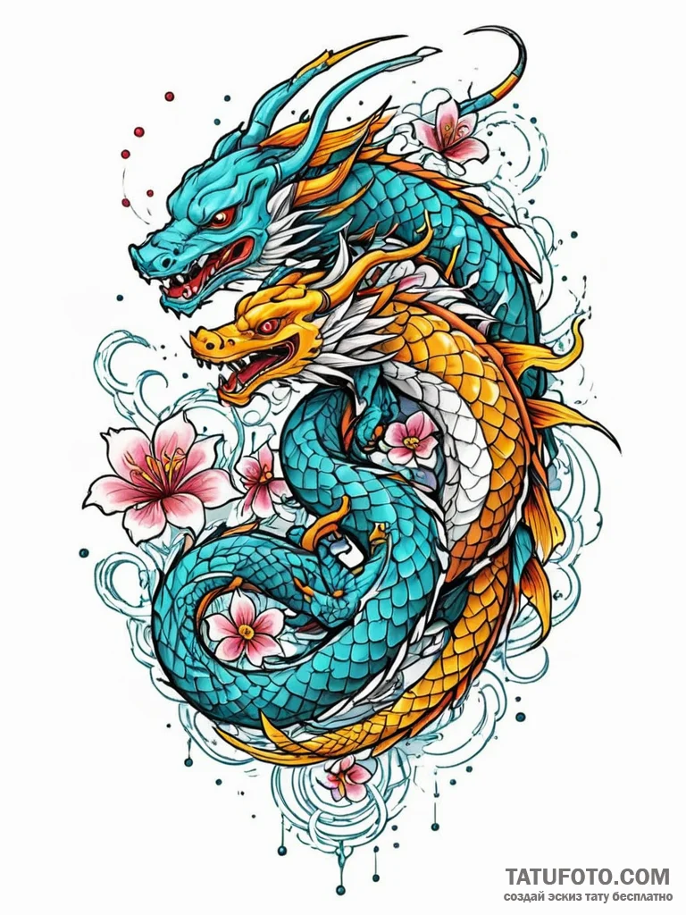 Tattoo design a zodiac animal made of interco… — эскиз тату (№1752730295_0, 17.07.2025 05:31) — Tatufoto.com
