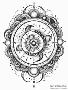 Tattoo sketch an abstract representation of t... - эскиз тату (№1752730613_0, 17.07.2025 05:36) — Tatufoto.com