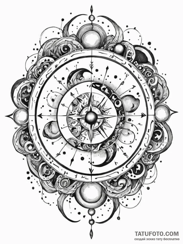 Tattoo sketch an abstract representation of t... - эскиз тату (№1752730613_0, 17.07.2025 05:36) — Tatufoto.com