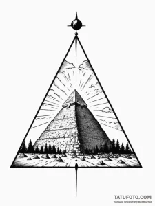 Linework tattoo of the tyrell corporation's p... - эскиз тату (№1752730773_0, 17.07.2025 05:39) — Tatufoto.com