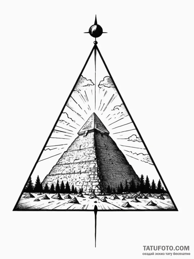 Linework tattoo of the tyrell corporation's p... - эскиз тату (№1752730773_0, 17.07.2025 05:39) — Tatufoto.com