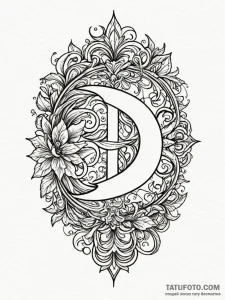 Tattoo design a stylized 'f' for 'respects' b... - эскиз тату (№1752730935_0, 17.07.2025 05:42) — Tatufoto.com