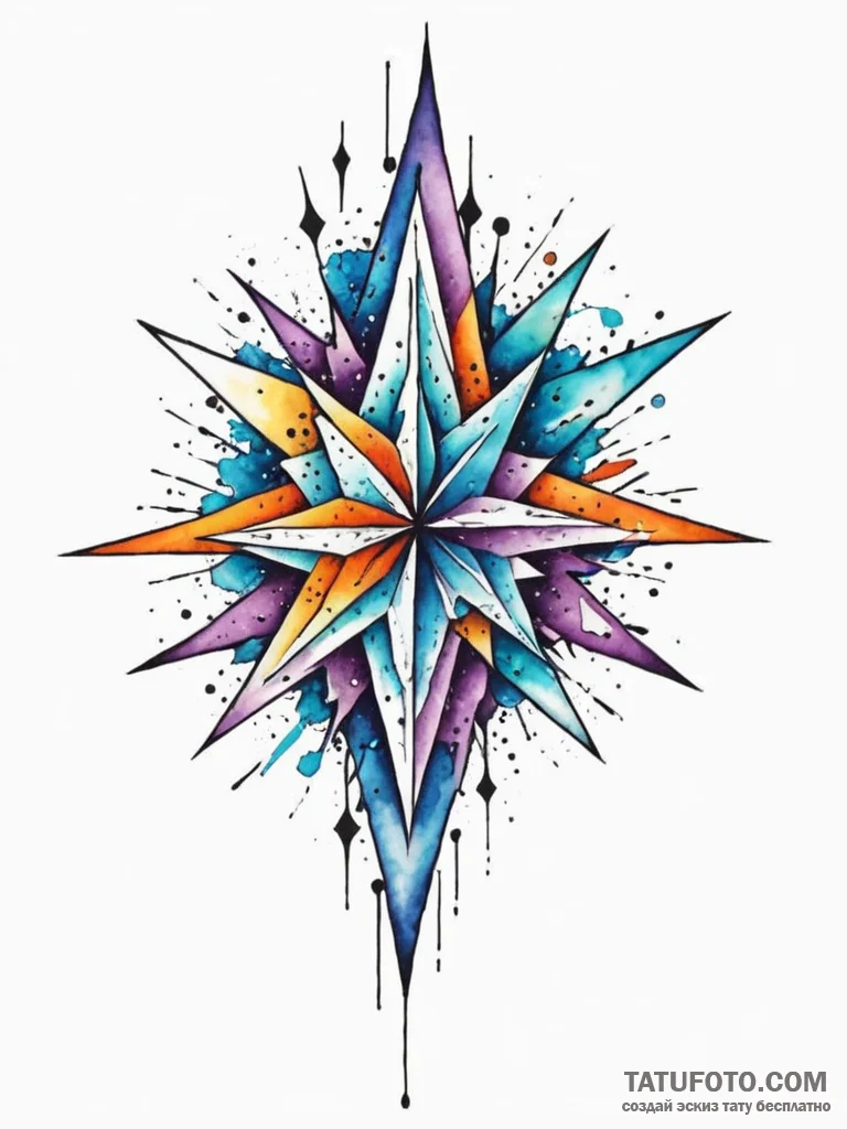 Tattoo design an abstract interpretation of a… — эскиз тату (№1752731252_0, 17.07.2025 05:47) — Tatufoto.com