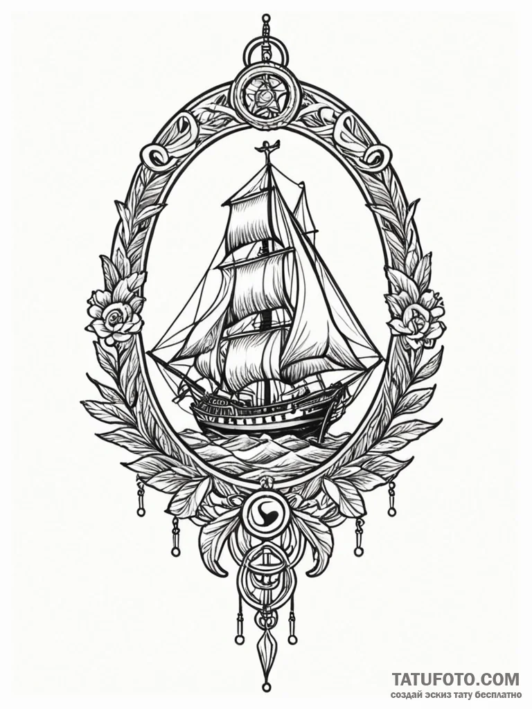 Tattoo sketch a symbol representing a persona... - эскиз тату (№1752732696_0, 17.07.2025 06:11) — Tatufoto.com