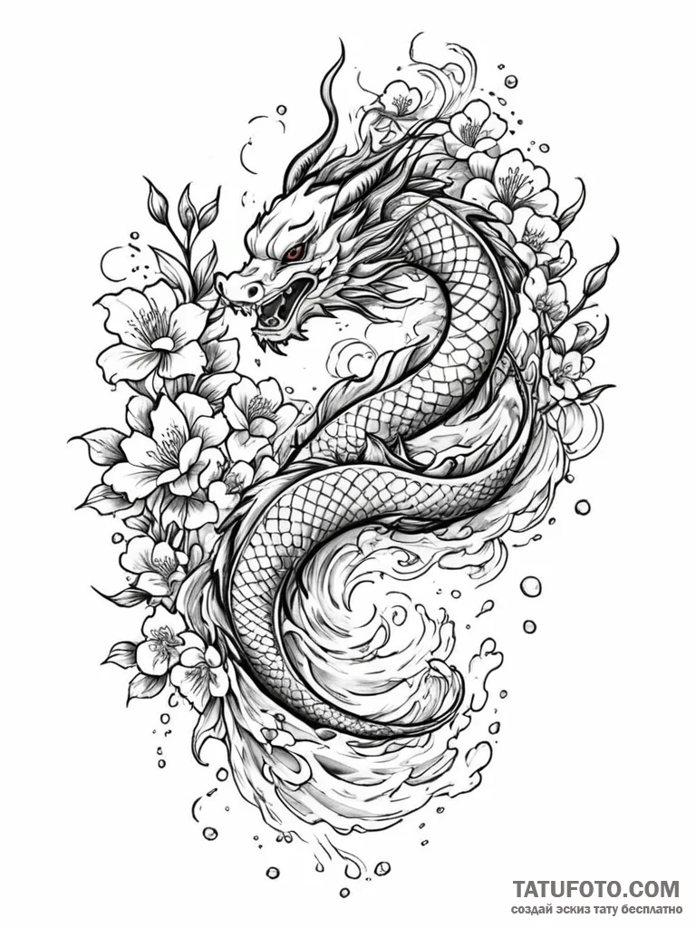 A detailed photograph of the texture of peeli... - эскиз тату (№1752734481_0, 17.07.2025 06:41) — Tatufoto.com