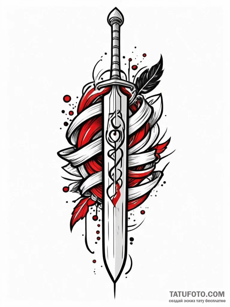Tattoo sketch a single, powerful oar, for ind… — эскиз тату (№1752736709_0, 17.07.2025 07:18) — Tatufoto.com