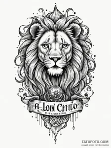 Chicano, women's sleeve, lion, inscription, m... - чикано, black & grey - эскиз тату (№1752739637_0, 17.07.2025 08:07) — Tatufoto.com