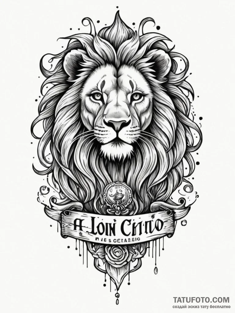 Chicano, women's sleeve, lion, inscription, m... - чикано, black & grey - эскиз тату (№1752739637_0, 17.07.2025 08:07) — Tatufoto.com