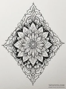 Tattoo sketch an intricate mosaic pattern in... - эскиз тату (№1752739812_0, 17.07.2025 08:10) — Tatufoto.com