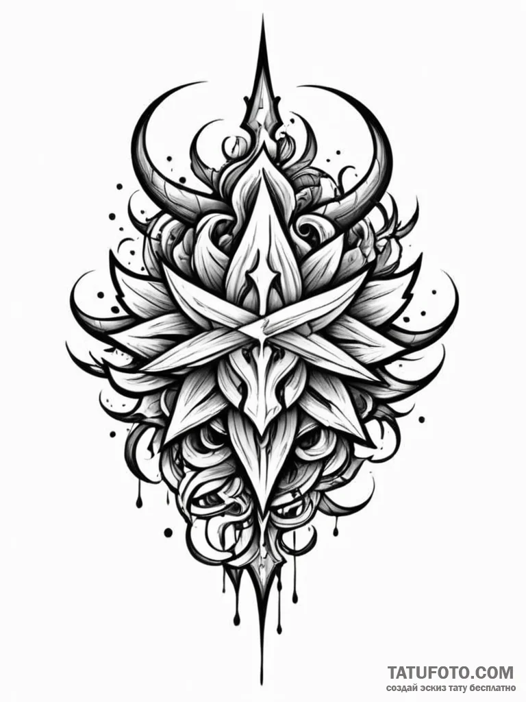 р“сђсѓрїрїр° 15: abstract & artistic interpre… — эскиз тату (№1752740400_0, 17.07.2025 08:20) — Tatufoto.com
