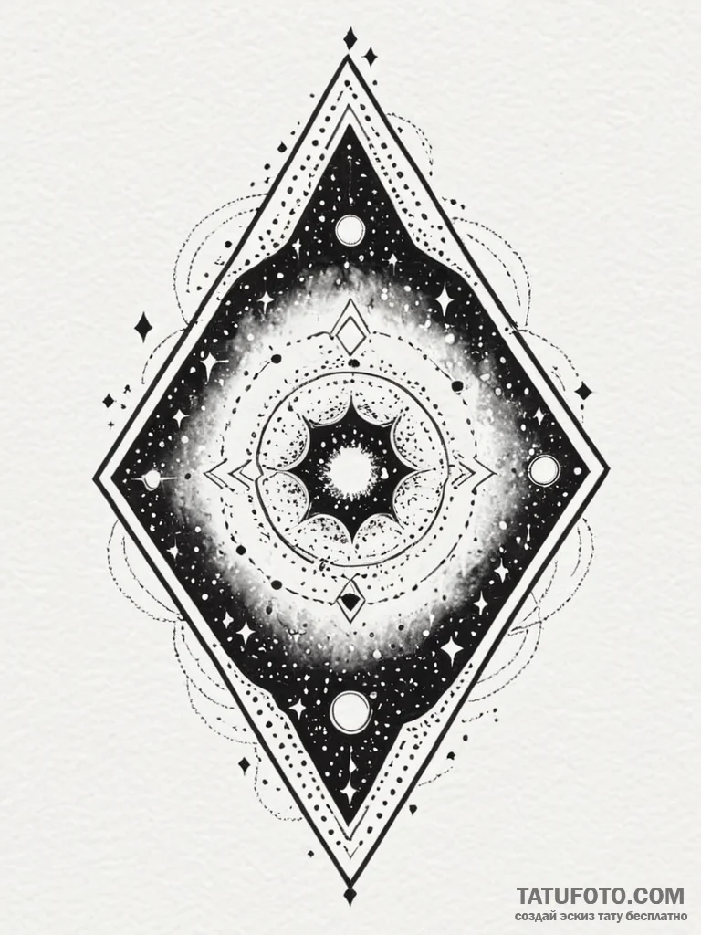 Tattoo design a watercolor nebula in soft, bl... - эскиз тату (№1752741011_0, 17.07.2025 08:30) — Tatufoto.com