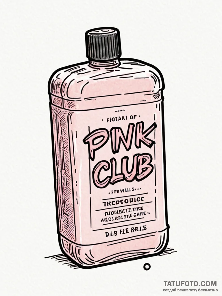 A minimalist tattoo of a bar of pink soap fro… — эскиз тату (№1752741239_0, 17.07.2025 08:33) — Tatufoto.com