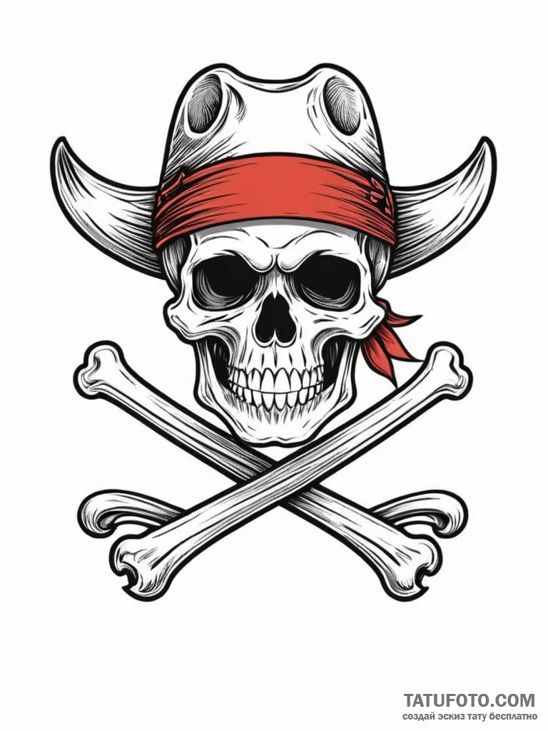 A neo-traditional tattoo of the straw hat pir… — эскиз тату (№1752741314_0, 17.07.2025 08:35) — Tatufoto.com