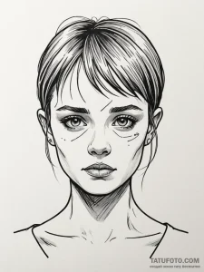 A graphic novel panel of the final scene from... - эскиз тату (№1752743145_0, 17.07.2025 09:05) — Tatufoto.com