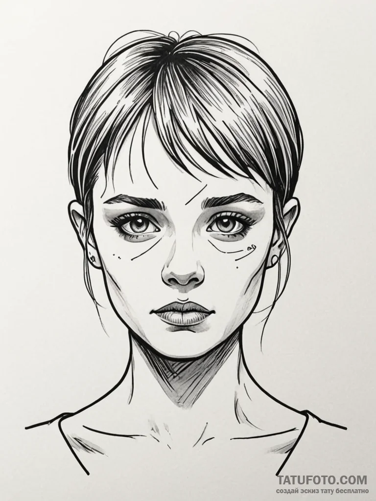 A graphic novel panel of the final scene from… — эскиз тату (№1752743145_0, 17.07.2025 09:05) — Tatufoto.com