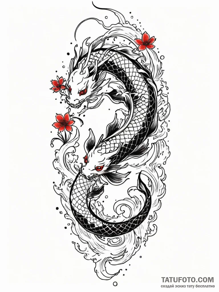 Tattoo design a tree silhouette whose leaves... - эскиз тату (№1752744598_0, 17.07.2025 09:29) — Tatufoto.com