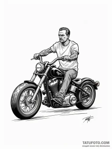 A graphic novel panel of butch coolidge on ze... - эскиз тату (№1752745443_0, 17.07.2025 09:44) — Tatufoto.com