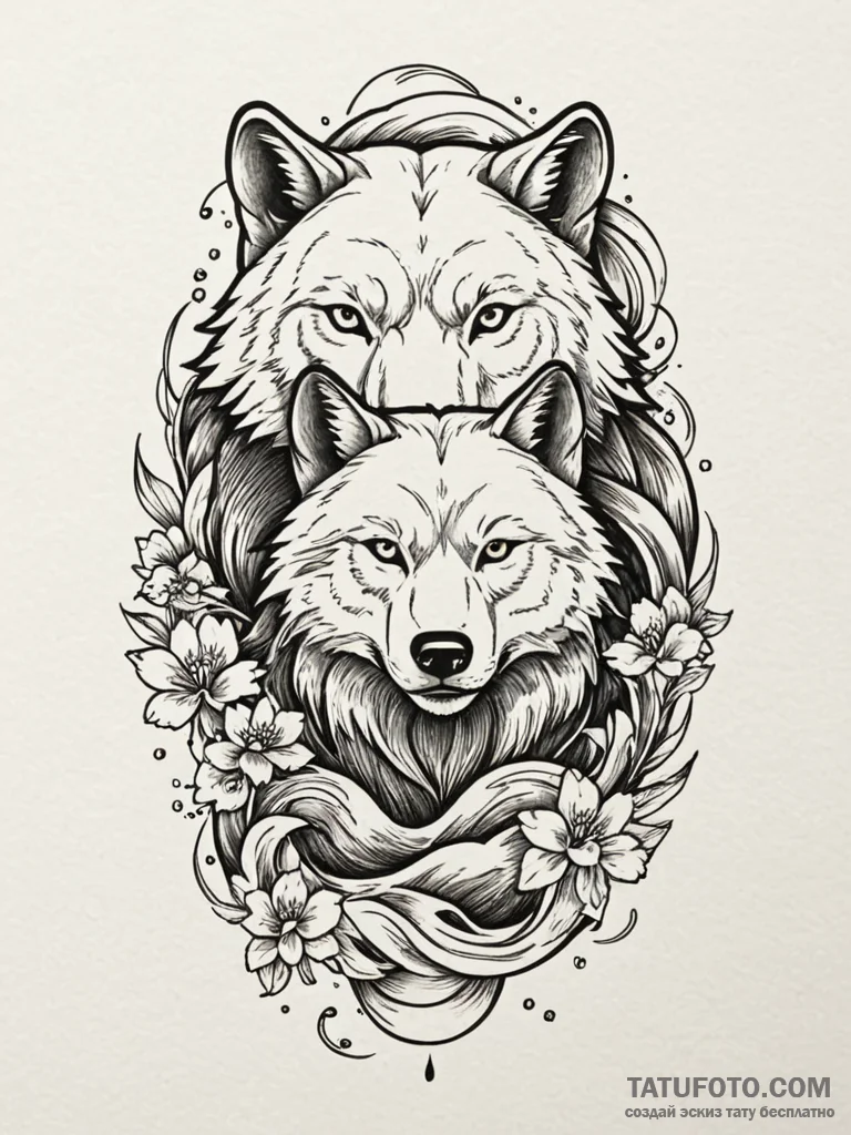 Tattoo design a specific guardian animal (e.g... - эскиз тату (№1752746844_0, 17.07.2025 10:07) — Tatufoto.com