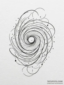Tattoo design a tiny, abstract galaxy swirl o... - эскиз тату (№1752747781_0, 17.07.2025 10:23) — Tatufoto.com