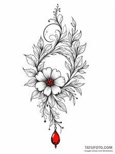 Tattoo design: a minimalist lunitsa, resembli... - эскиз тату (№1752747936_0, 17.07.2025 10:25) — Tatufoto.com
