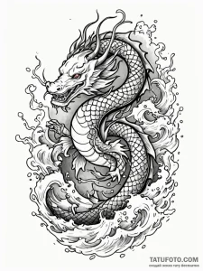 Tattoo design an abstract representation of t... - эскиз тату (№1752748168_0, 17.07.2025 10:29) — Tatufoto.com