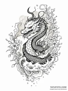 Tattoo design a fine line drawing of a single... - эскиз тату (№1752748324_0, 17.07.2025 10:32) — Tatufoto.com