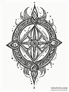 129. tattoo design: a minimalist "rod" rune,... - эскиз тату (№1752748558_0, 17.07.2025 10:35) — Tatufoto.com