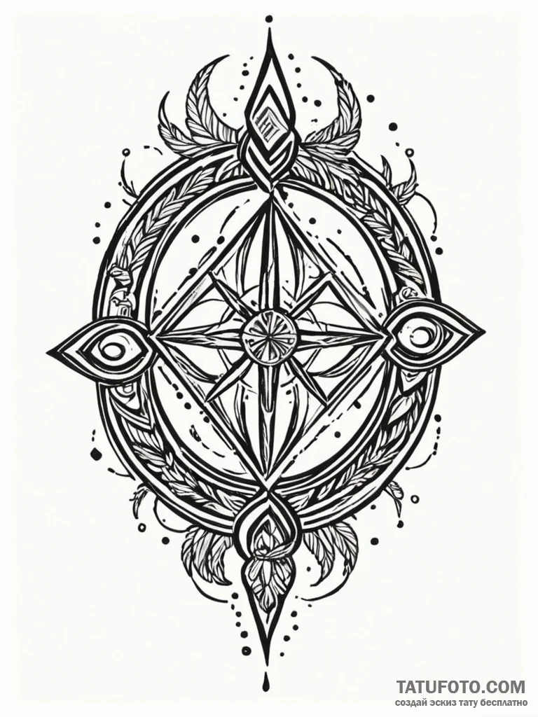 129. tattoo design: a minimalist «rod» rune,… — эскиз тату (№1752748558_0, 17.07.2025 10:35) — Tatufoto.com