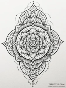 Tattoo sketch an abstract representation of i... - эскиз тату (№1752750036_0, 17.07.2025 11:00) — Tatufoto.com