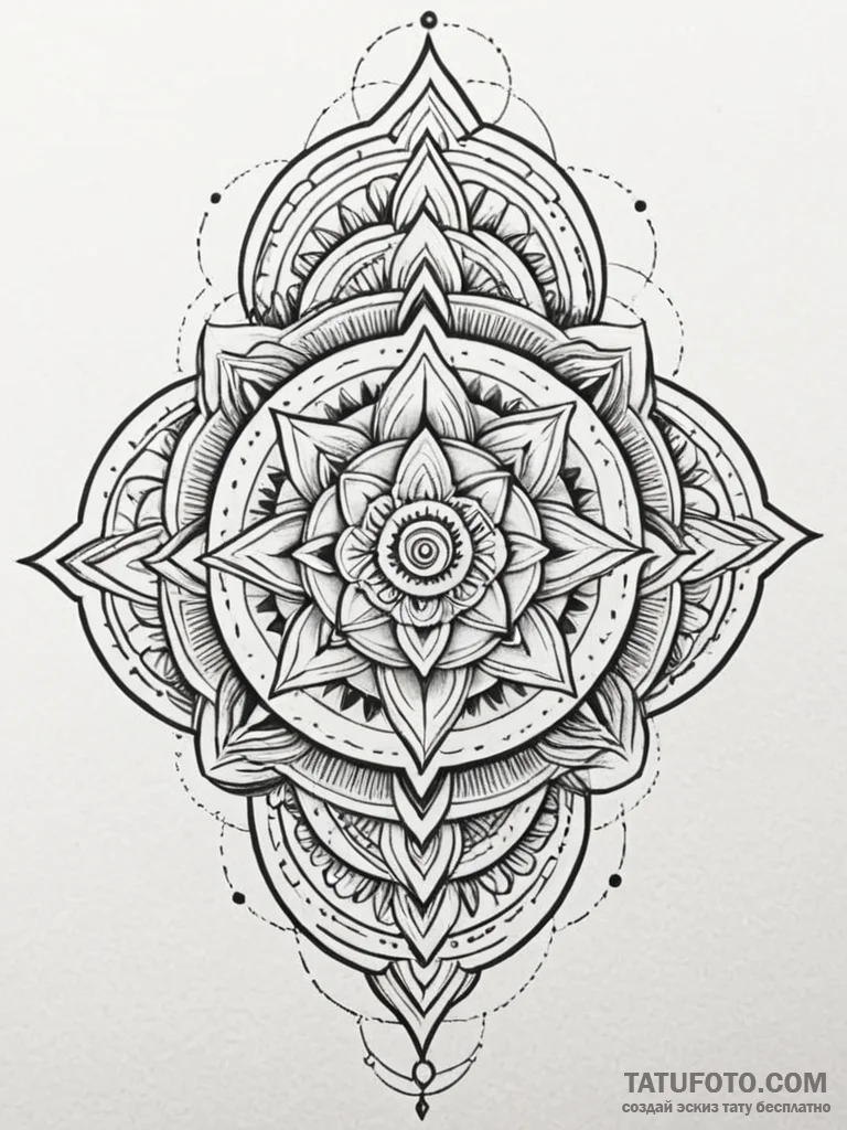 Tattoo sketch an abstract representation of i... - эскиз тату (№1752750036_0, 17.07.2025 11:00) — Tatufoto.com