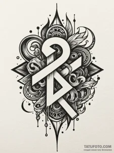 A trash polka tattoo of the swastika tattoo b... - эскиз тату (№1752750113_0, 17.07.2025 11:01) — Tatufoto.com