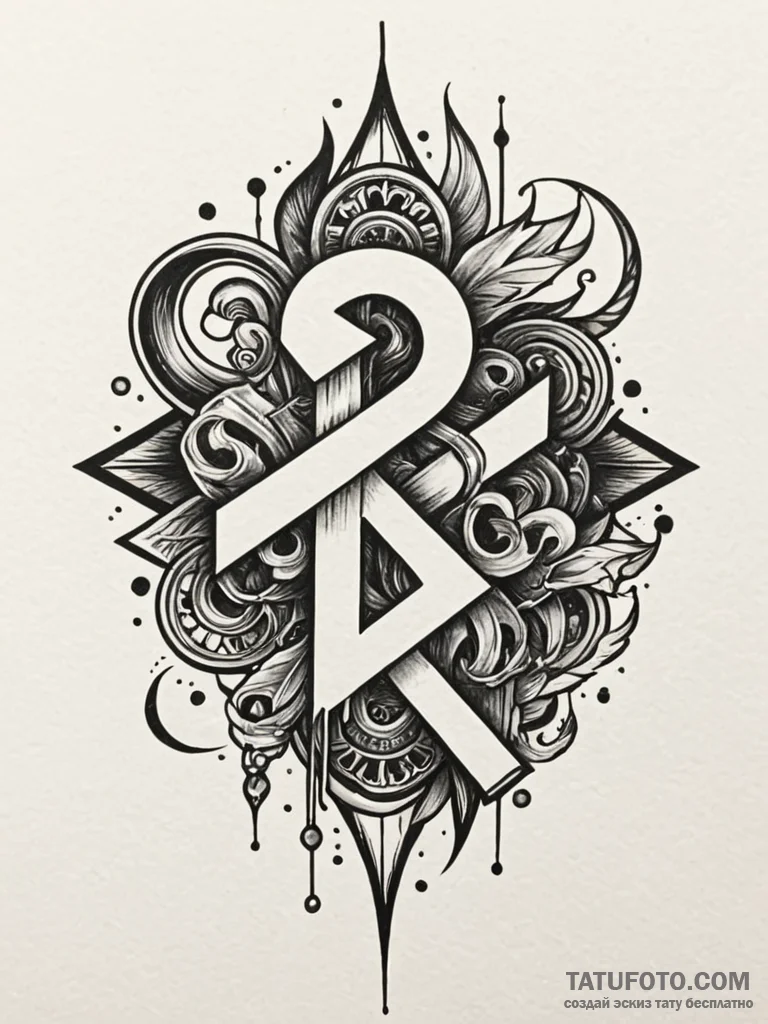 A trash polka tattoo of the swastika tattoo b… — эскиз тату (№1752750113_0, 17.07.2025 11:01) — Tatufoto.com
