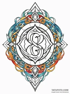 Tattoo design a stylized "gg" good game symbo... - эскиз тату (№1752750347_0, 17.07.2025 11:05) — Tatufoto.com