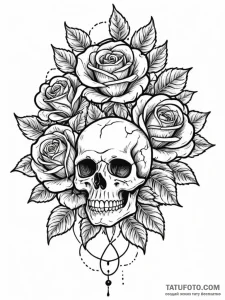 Rowan, tattoo drawing outline, black outline... - эскиз тату (№1752752646_0, 17.07.2025 11:44) — Tatufoto.com