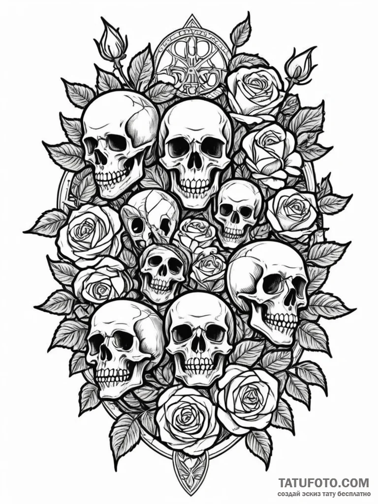 A graphic novel style tattoo of the main char... - эскиз тату (№1752756953_0, 17.07.2025 12:55) — Tatufoto.com