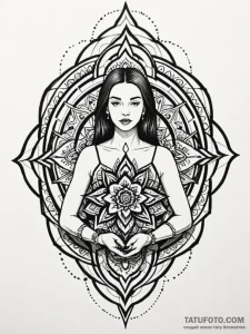 A neo-traditional tattoo of the main characte... - эскиз тату (№1752757834_0, 17.07.2025 13:10) — Tatufoto.com