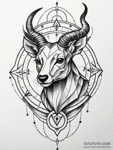 Tattoo design a geometric pattern subtly sugg... - эскиз тату (№1752761157_0, 17.07.2025 14:05) — Tatufoto.com