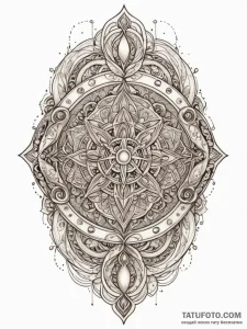 Tattoo sketch an abstract representation of g... - эскиз тату (№1752772385_0, 17.07.2025 17:13) — Tatufoto.com